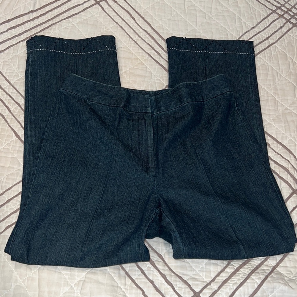 Sigrid Olsen Sport Jeans with Detail Hem Size 12